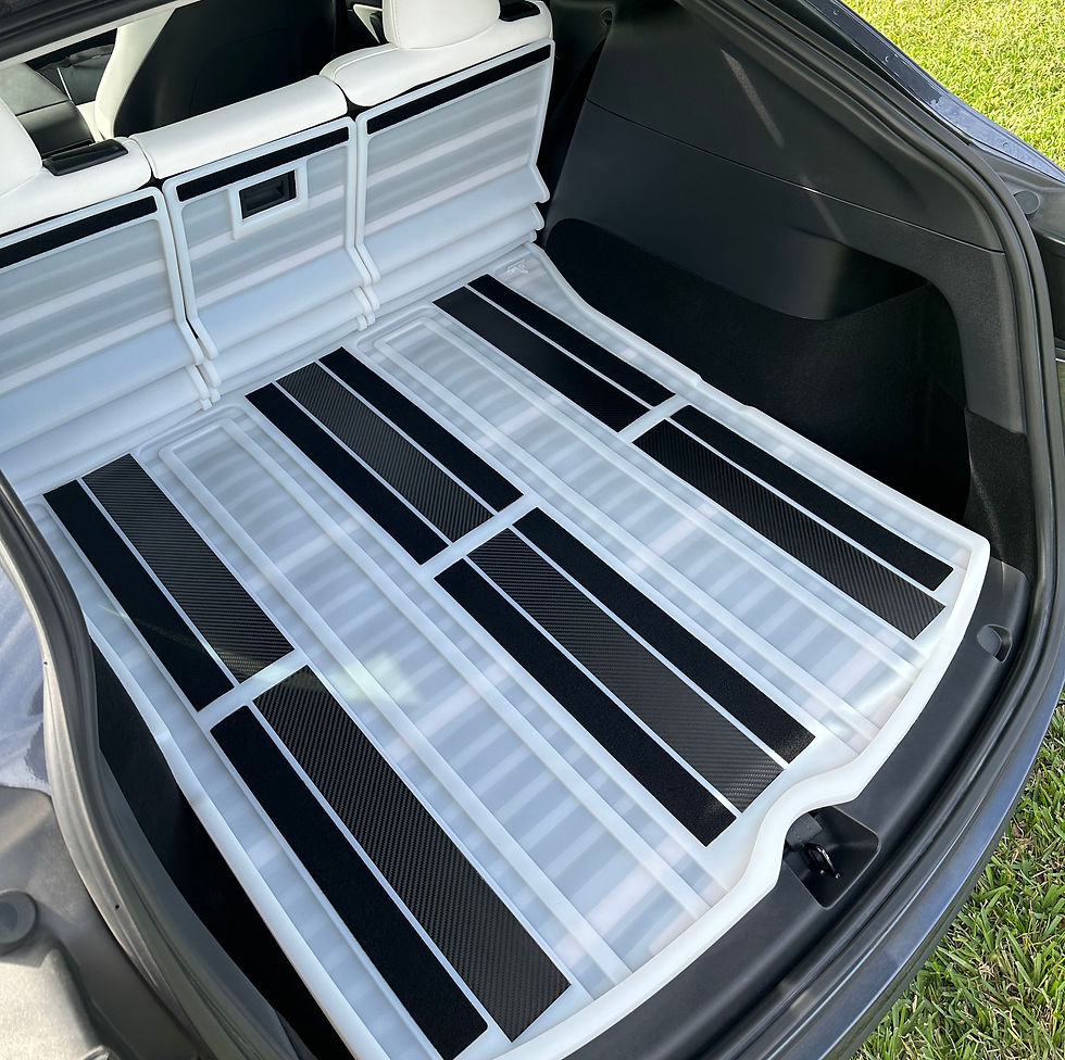 Model Y Inverted Space Trunk Mat Seats Up