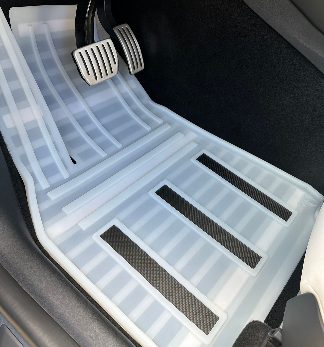 Teslation Tesla Model Y Drivers Floor Mat Inverted Space