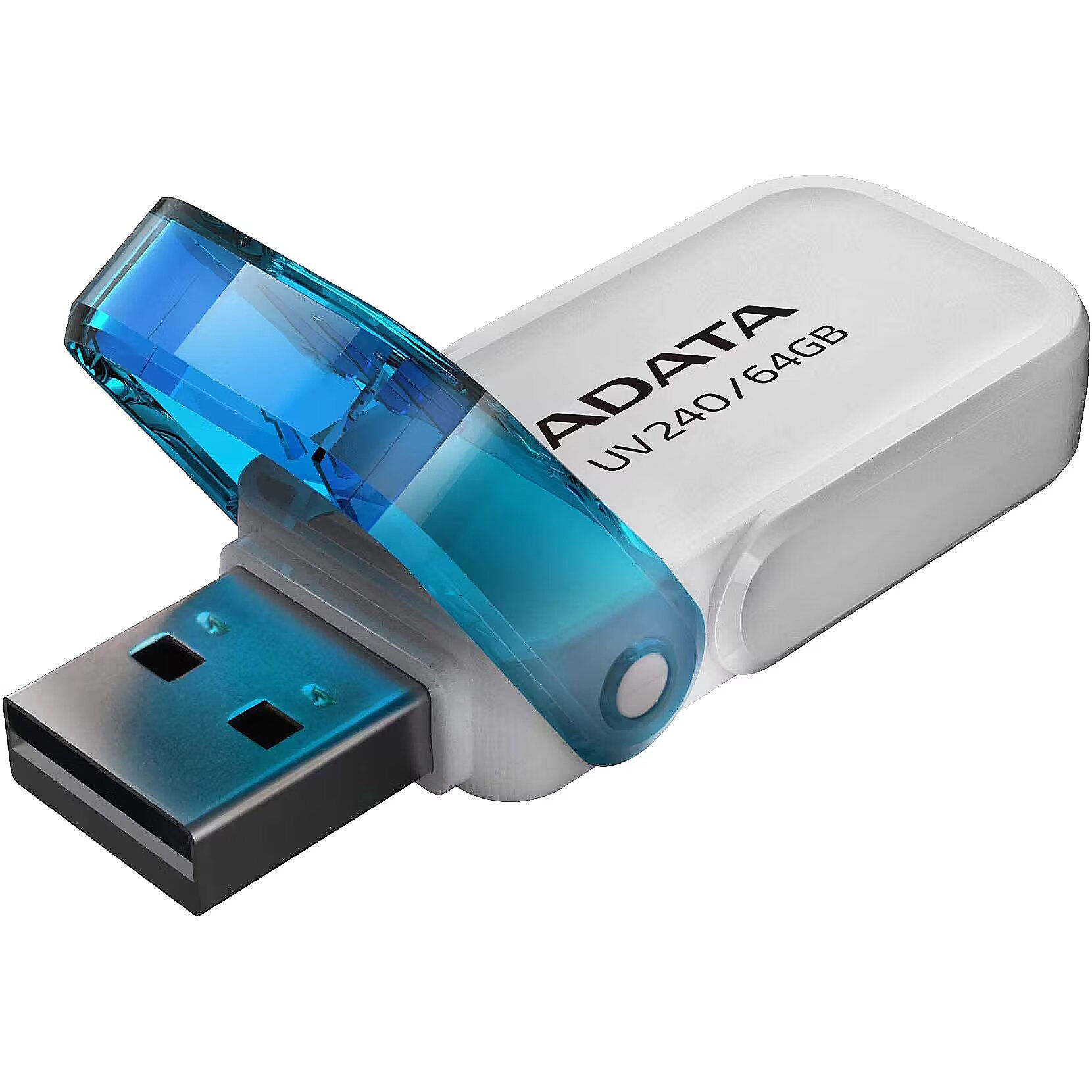 MEMORIA USB 64GB ADATA AUV240 USB-A 2.0 AUV240-64G-RWH BLANCO / AZUL
