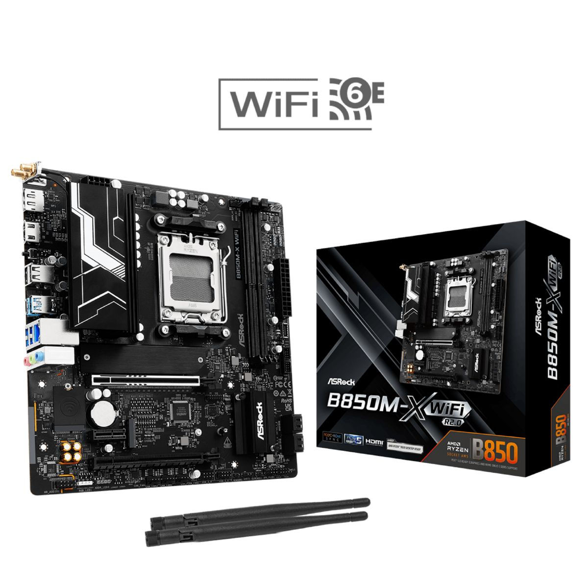Tarjeta Madre ASRock B850M-X WiFi R2.0 AM5