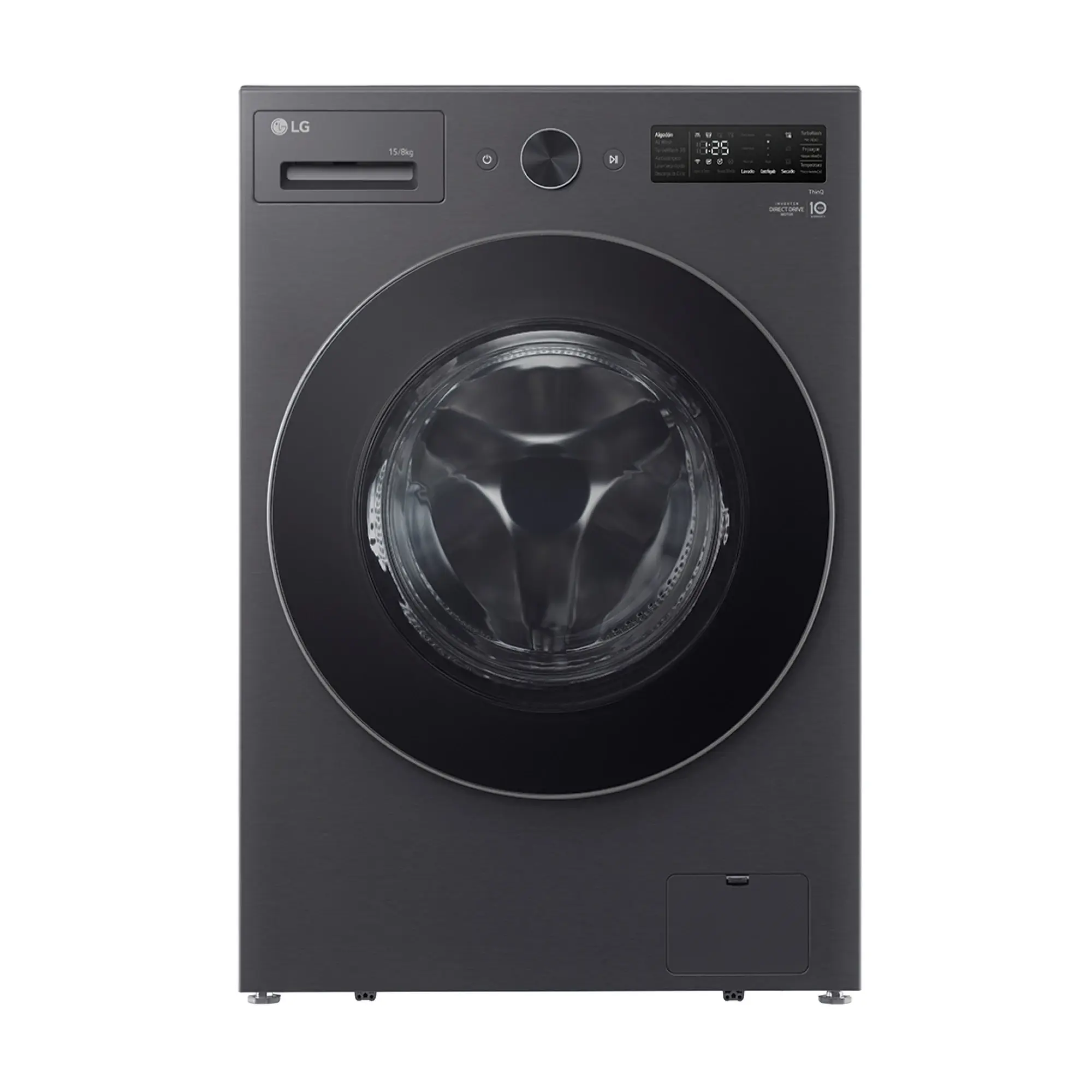 Lavasecarropas frontal inverter LG 15Kg WD15EBNTSPG