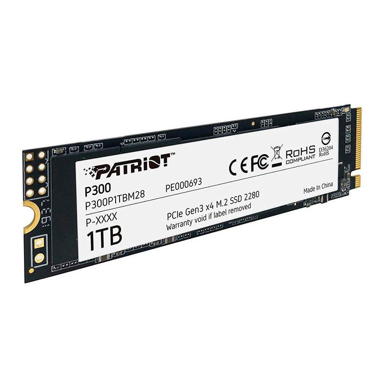 SSD Patriot P300 1 TB M.2 2280 NVMe PCIe 3.0 P300P1TBM28