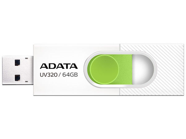 Pendrive ADATA UV320 64 GB USB 3.2 Gen 1 Blanco/Verde AUV320-64G-RWHGN