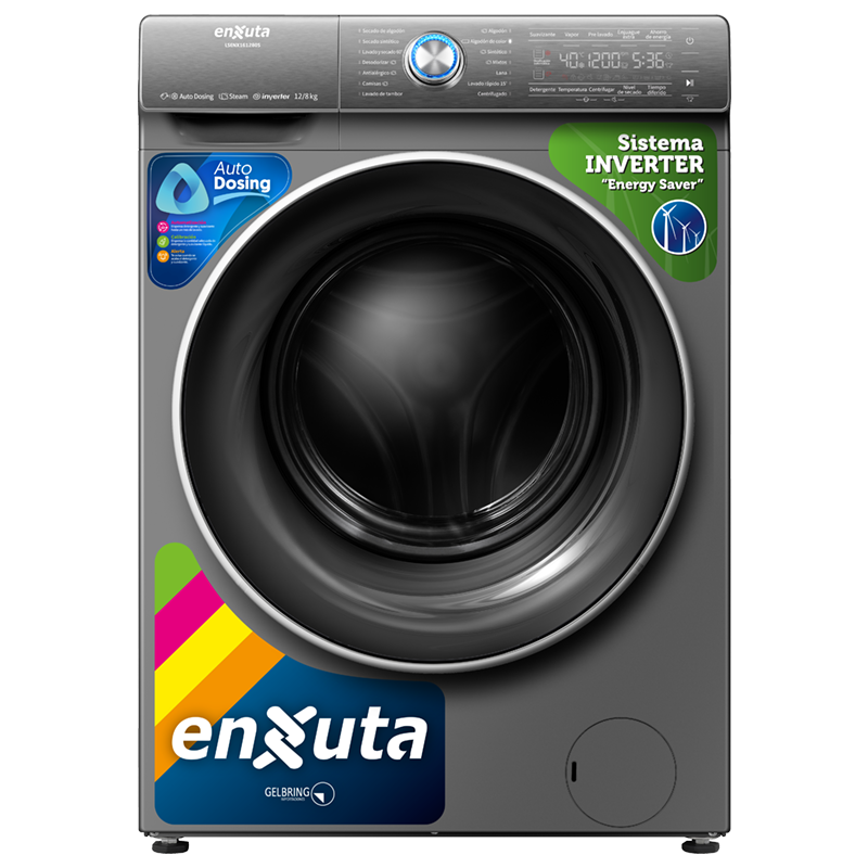 Lavasecarropas 12 kg Inverter – LSENX161280S – Enxuta