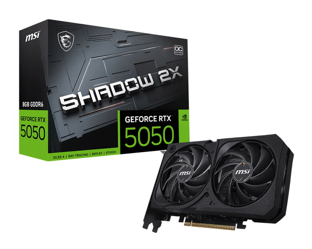 TARJETA DE VIDEO MSI GEFORCE RTX 5050 8G SHADOW 2X OC