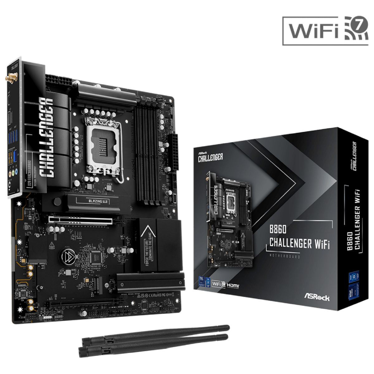 Tarjeta Madre ASRock B860 Challenger WiFi LGA1851