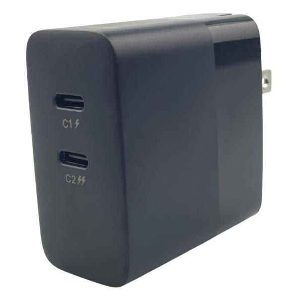 CARGADOR DE PARED NOVA PA045RBU001C 45W 2 PUERTOS USB-C CARGA RAPIDA CON ENCHUFE