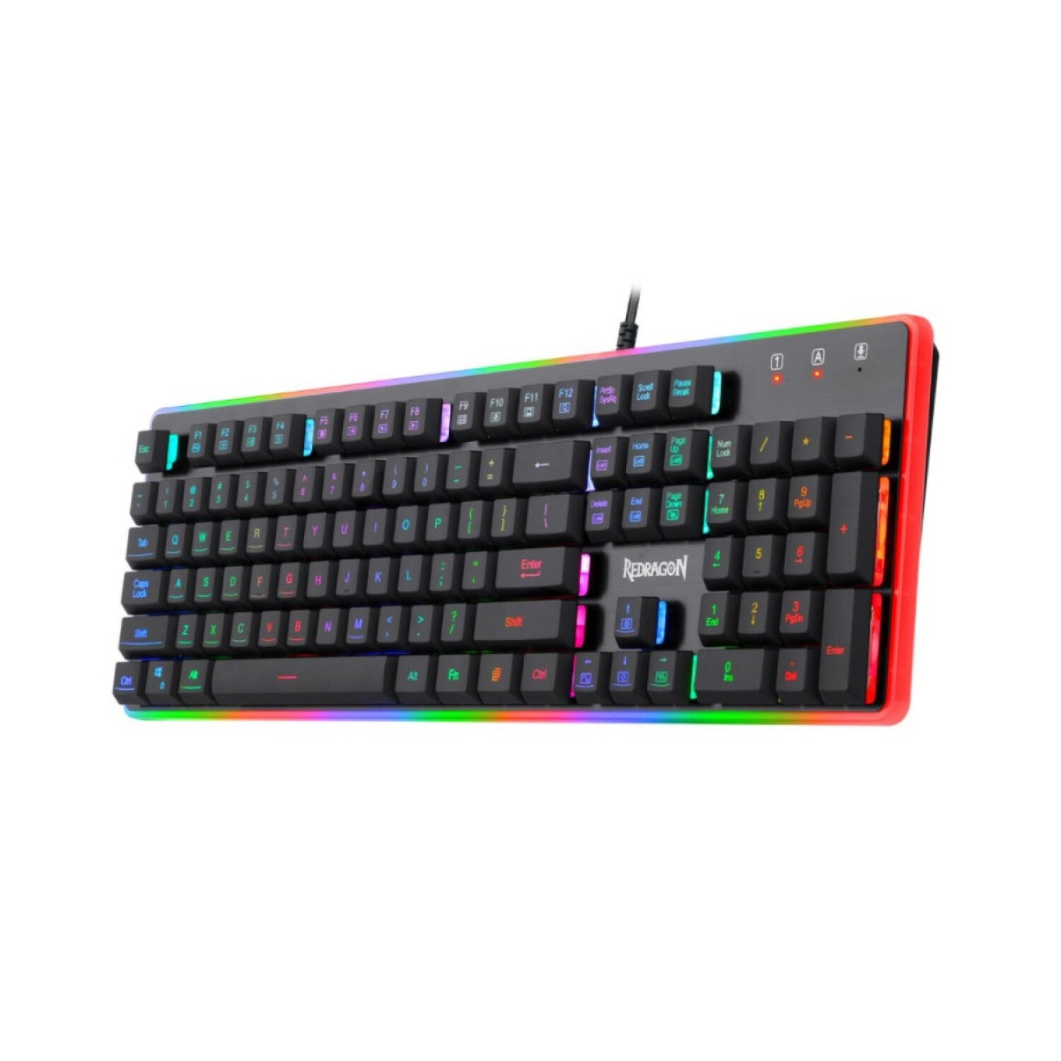 Redragon Dyaus Black spanish K509RGB SP
