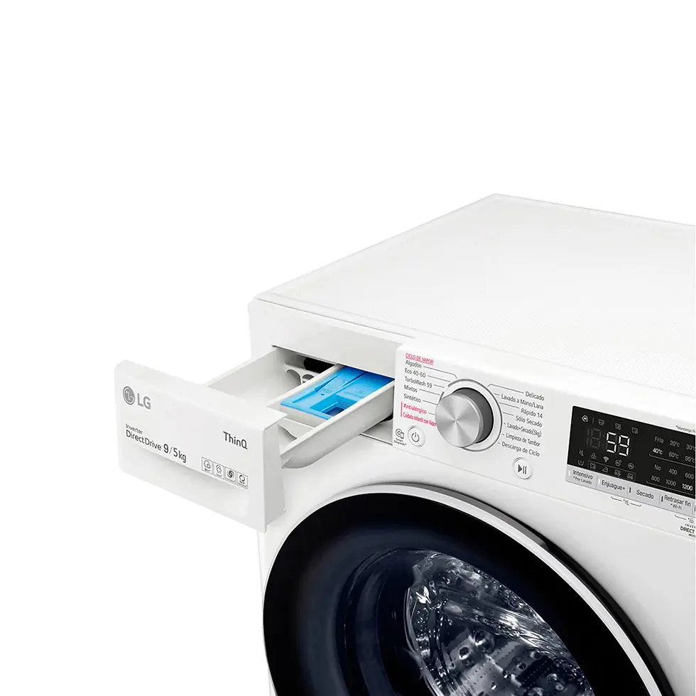 Miniatura: Lavasecarropas frontal inverter LG 9Kg WD9WVC4S6