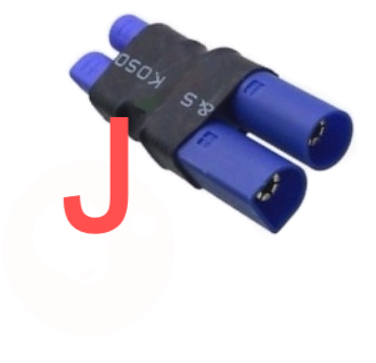 EC5 Male to EC3 Female Adapter