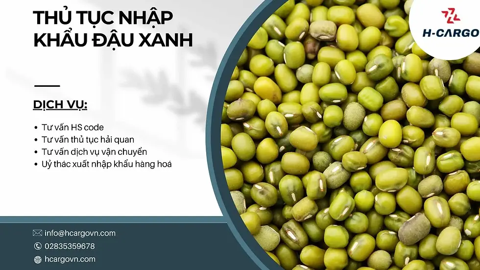 Thủ tục nhập khẩu đậu xanh - Những điều cần biết