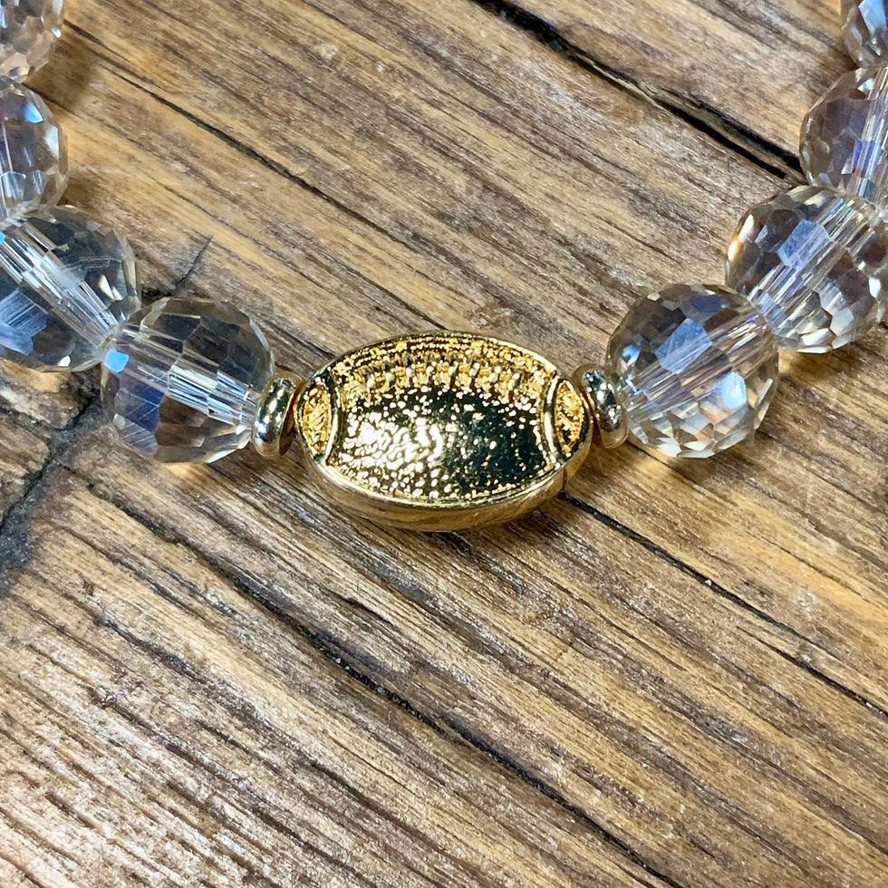Thumbnail: Bourbon & Boweties Kendley Football Bracelet 