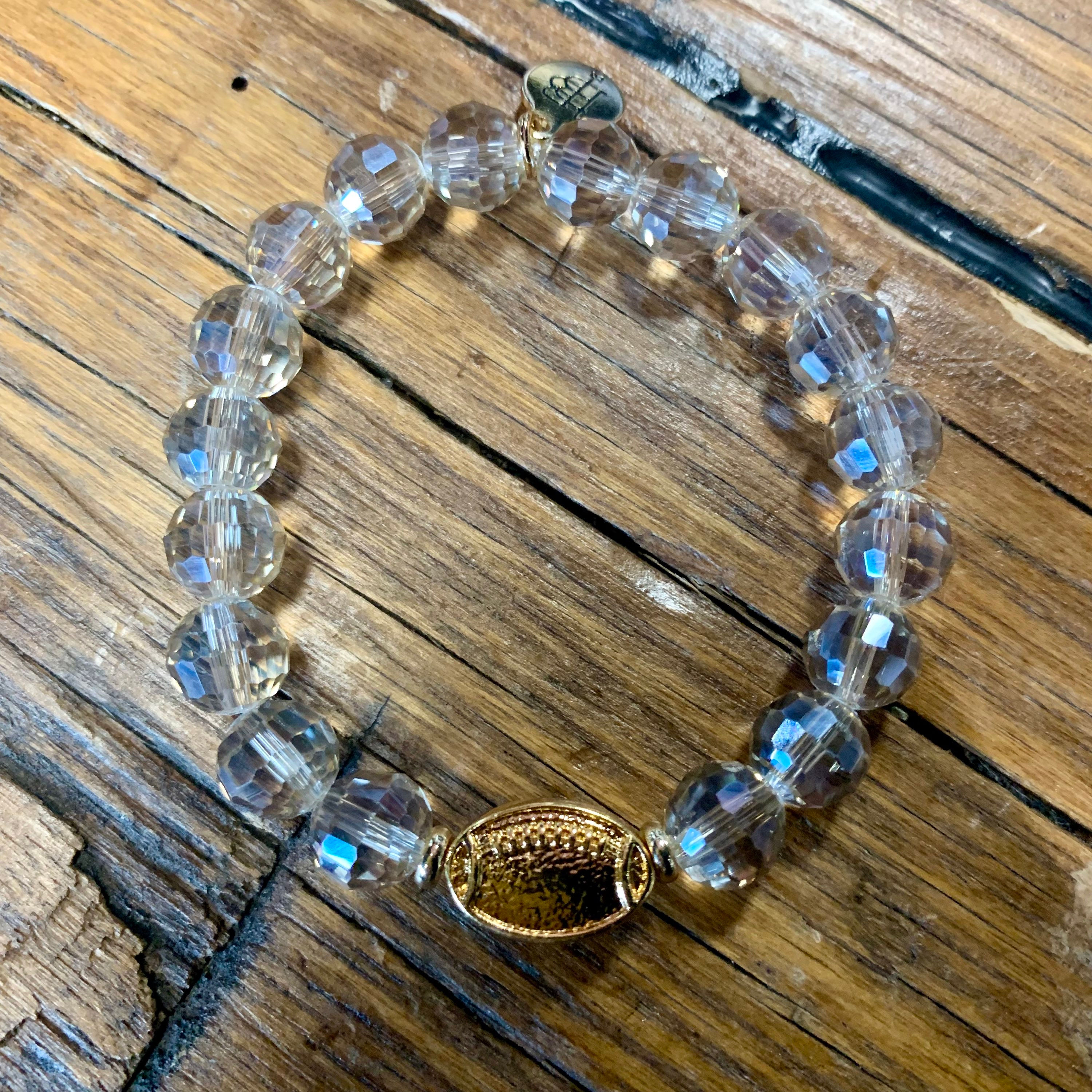 Bourbon & Boweties Kendley Football Bracelet 