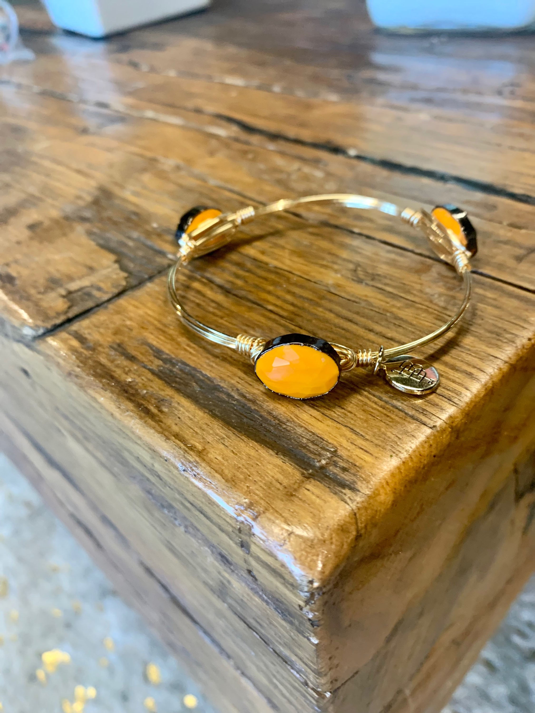 Bourbon & Boweties Brooks Gold Bangle (S)