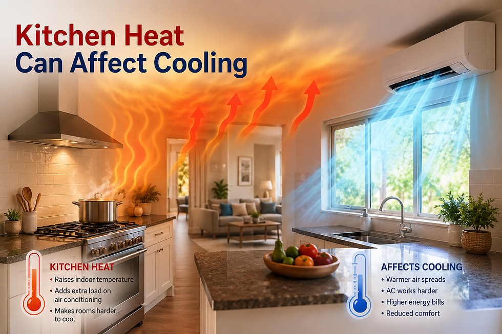 Cooking appliances generate significant heat, making nearby rooms warmer and forcing your air conditioner to run longer.