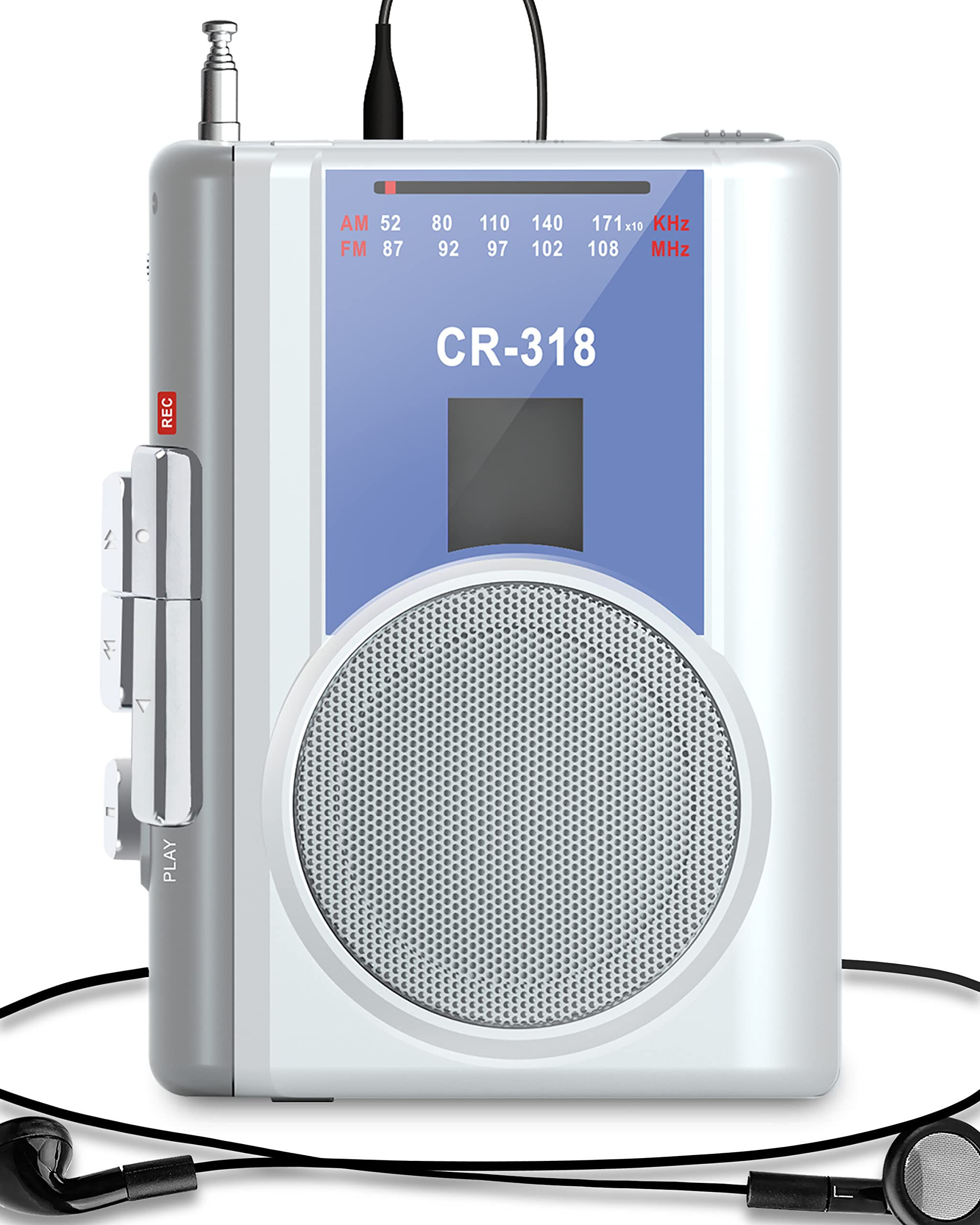Gracioso Walkman Kassettenrekorder Spieler: AM FM Kompakter Vintage-Kassettenspi