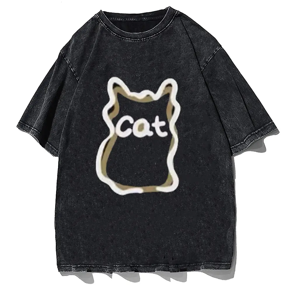 Thumbnail: Vintage Washed Y2K Cartoon Cat T-Shirt