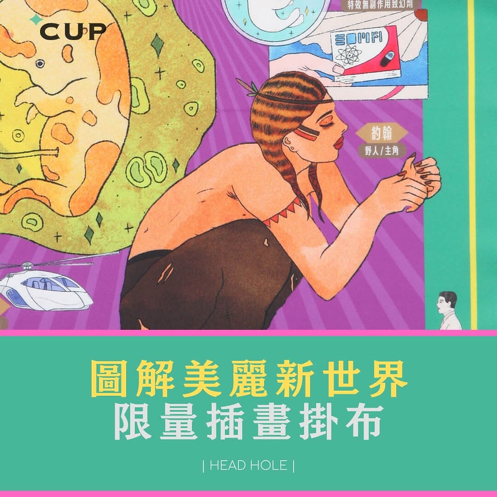 縮圖：圖解美麗新世界 限量插畫掛布