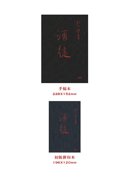《酒徒》手稿本  隨手稿本另冊附1963年初版《酒徒》