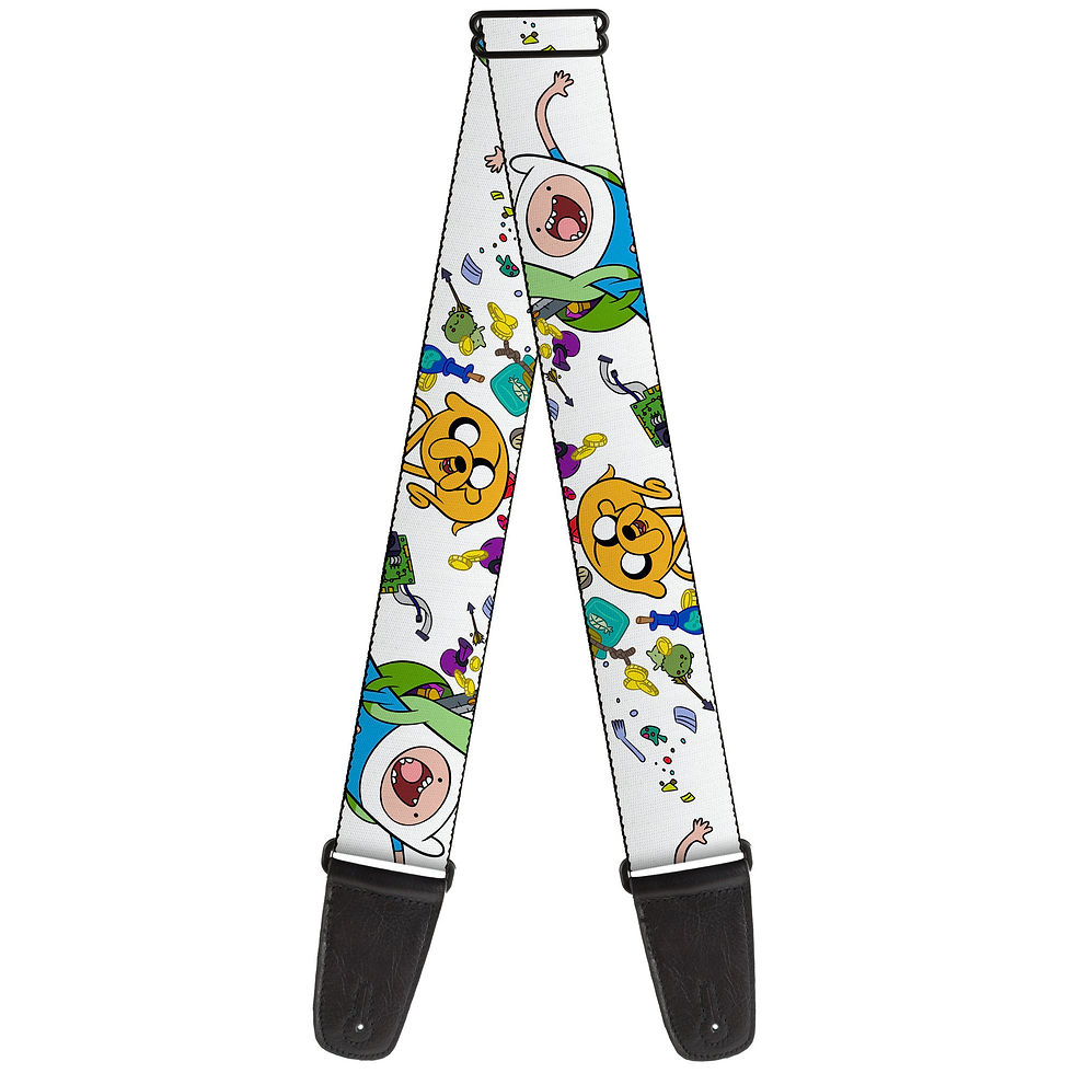Buckle Down Adventure Time Jake and Finn Guitar Strap