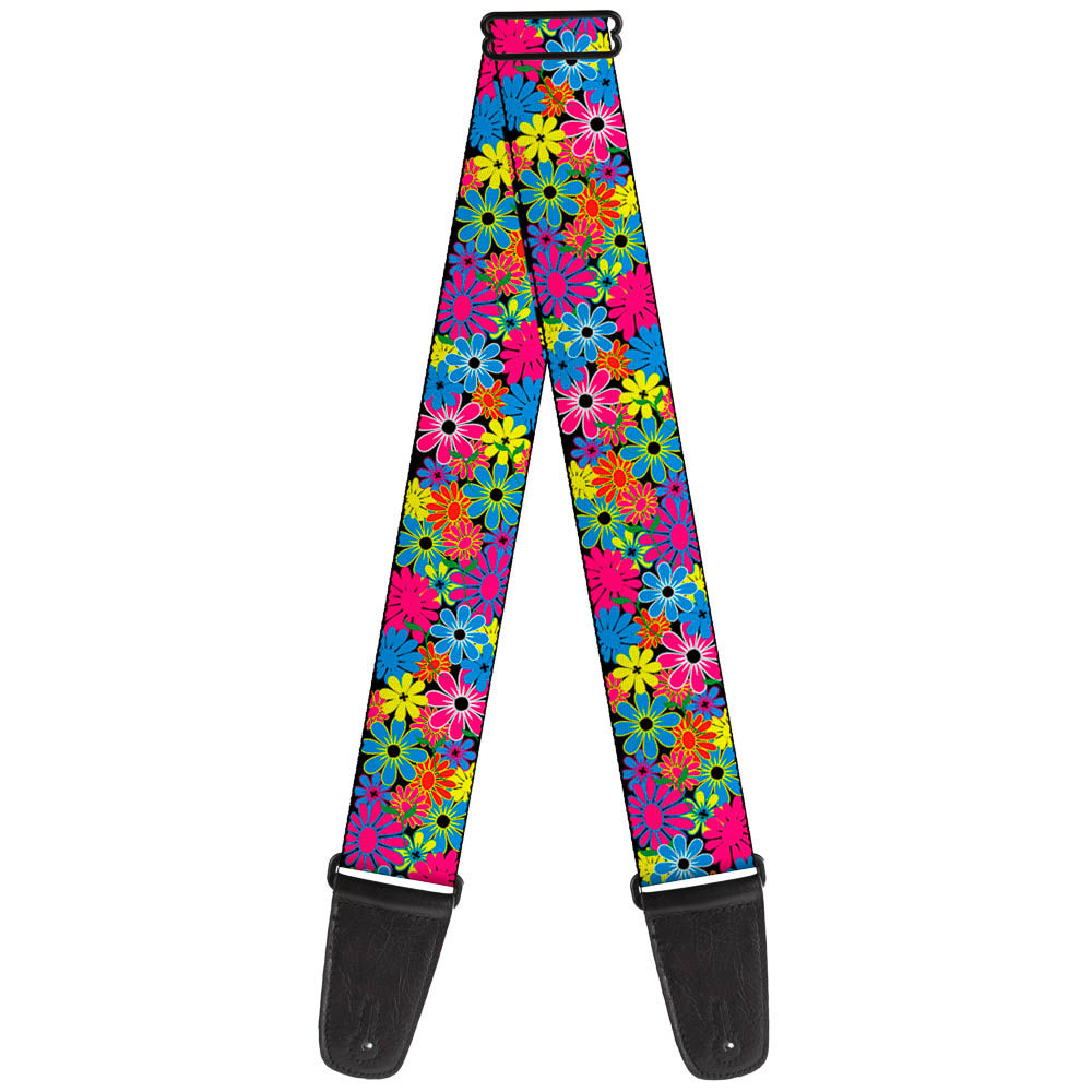 Buckle Down Flower Blossom Guitar Strap
