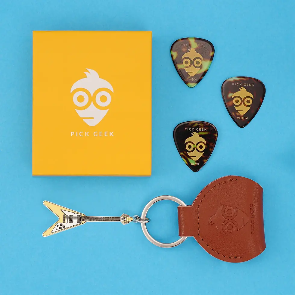 Thumbnail: Pick Geek Flying V Pickholder Keyring