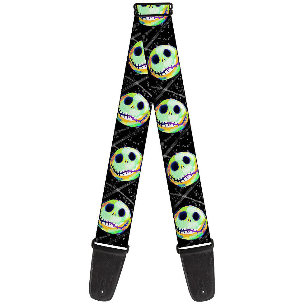 Buckle Down Nightmare Before Christmas Glow Guitar Strap