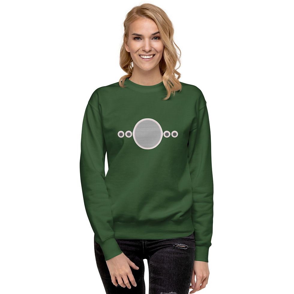 Thumbnail: Jupiter and Galilean Moons Unisex Premium Sweatshirt 
