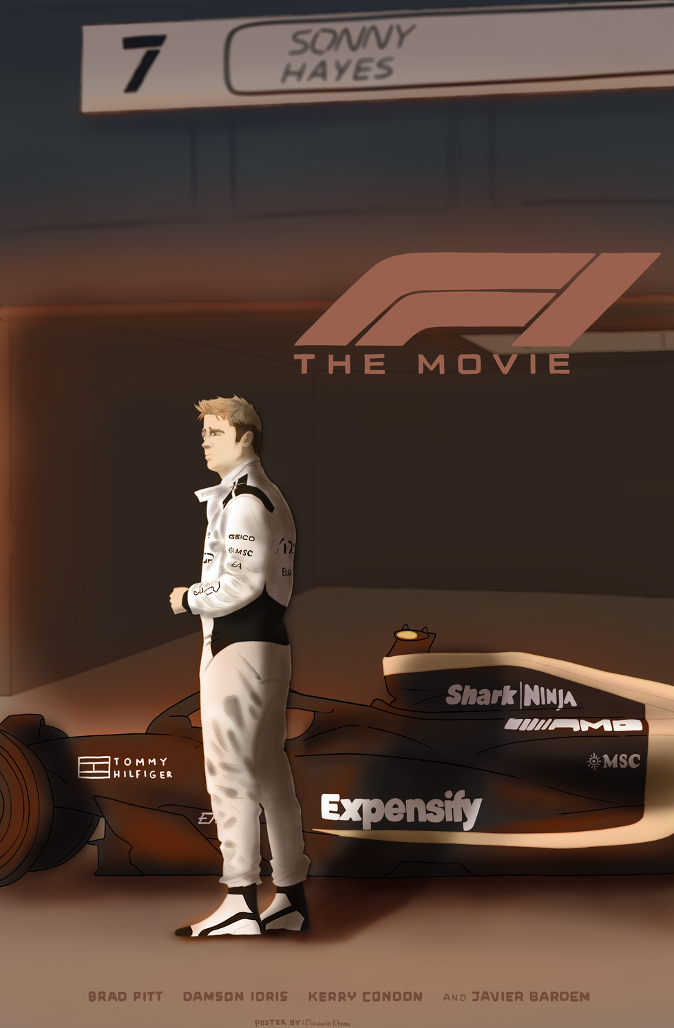 F1 the Film Movie Poster