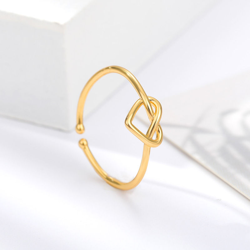 Thumbnail: Open Heart Adjustable Ring