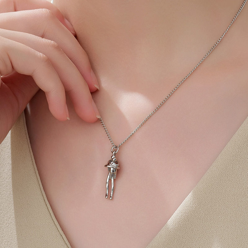 Thumbnail: Detachable Mother & Child Hug Necklace
