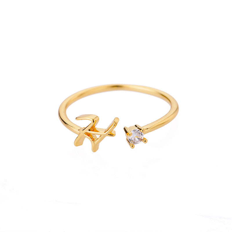 Thumbnail: Initial Adjustable Ring