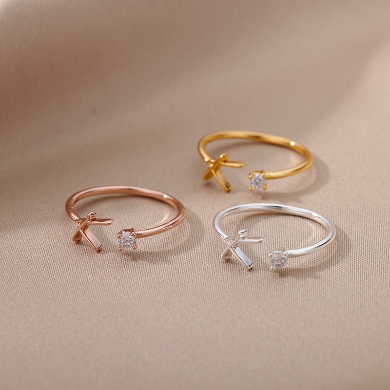 Thumbnail: Initial Adjustable Ring