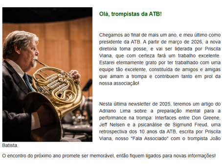 Boletim de Notícias da ATB - Quarta Edição 2025