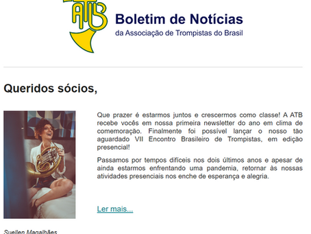 Boletim de Notícias da ATB - Primeiro Trimestre 2022