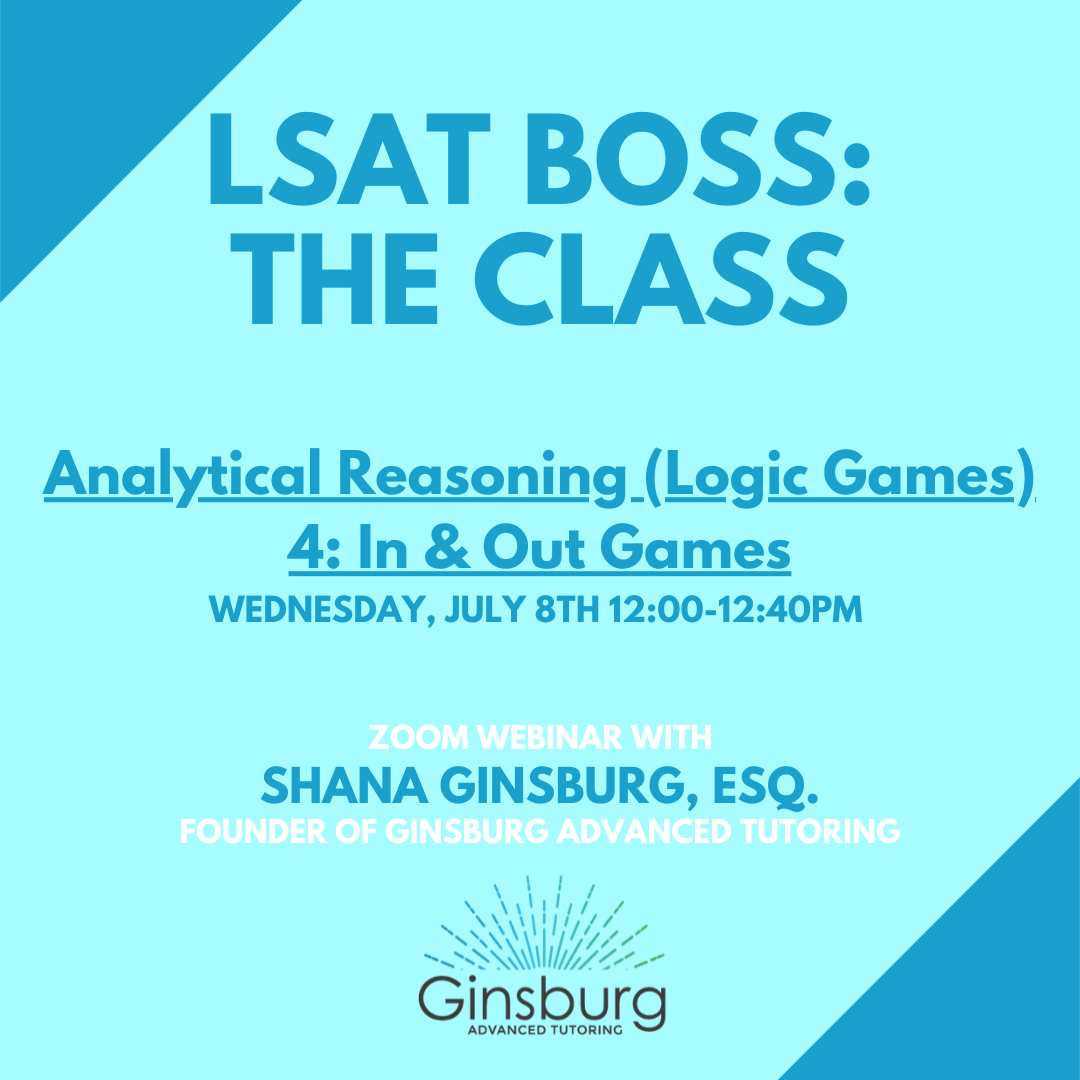 Analytical Reasoning (Logic Games) 4 In & Out Games Ginsburg Advanced
