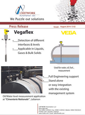 Press Release: Vegaflex (August 2014)