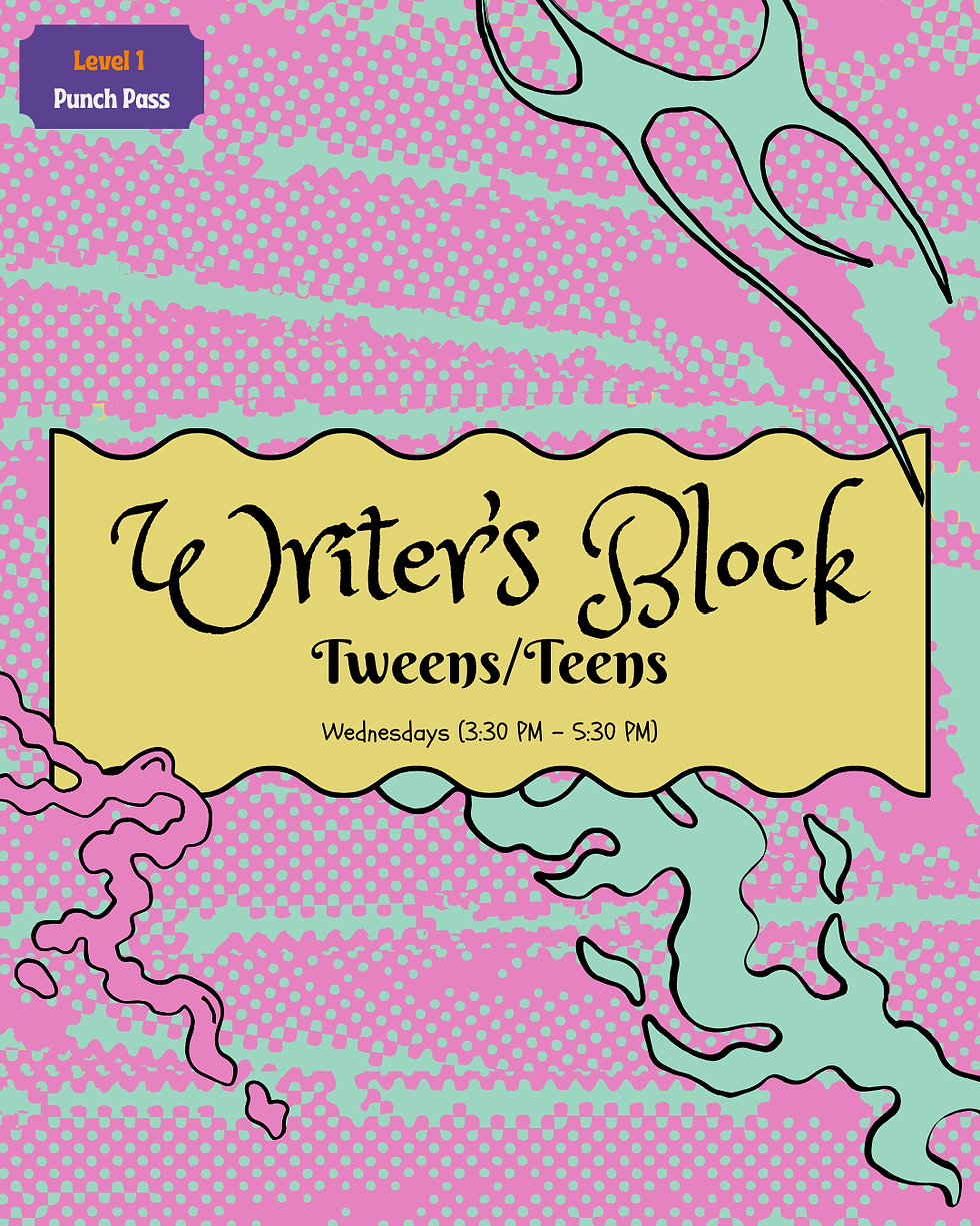 Writer's Block Tweens/Teens - Drop in
