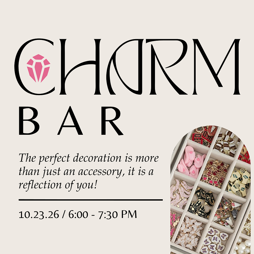 Fall Charm Bar & Jewelry Design Workshop