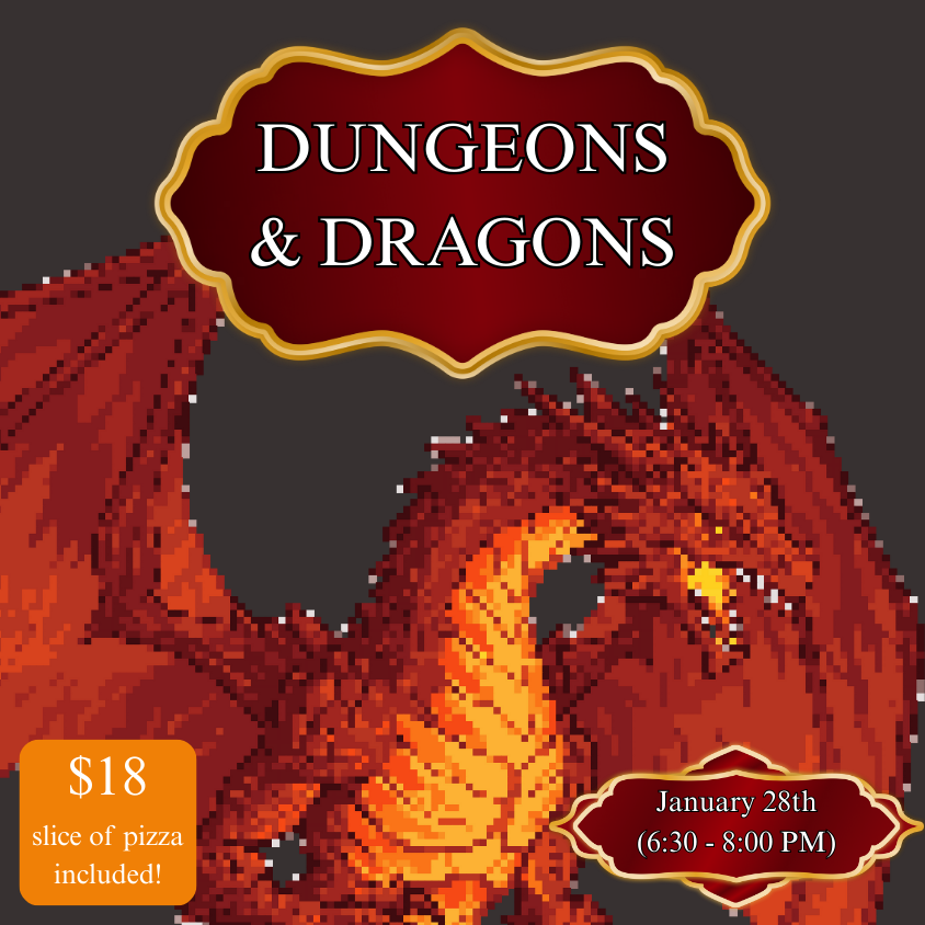 Introduction to Dungeons and Dragons- Ages 8-18
