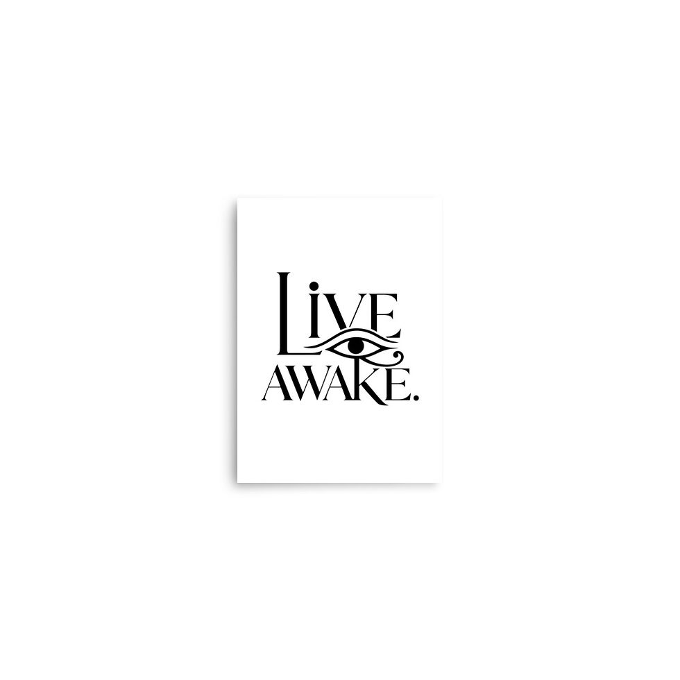 Thumbnail: AWAKE typographic art matte poster — Cadence Studio Credo Collection