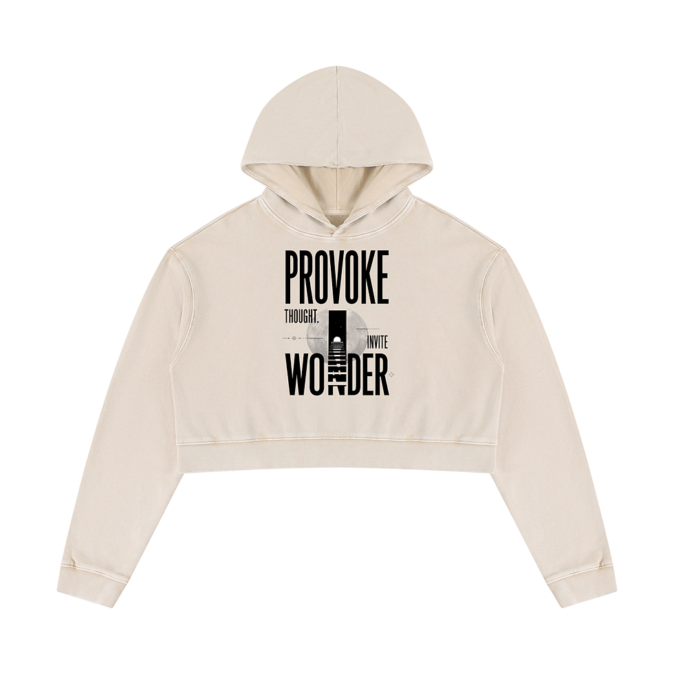 WONDER women's crop hoodie — Cadence Studio Credo Collection