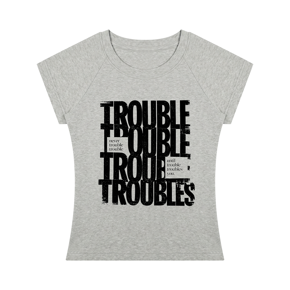 Thumbnail: TROUBLE tee — Cadence Studio Yesteryear Collection