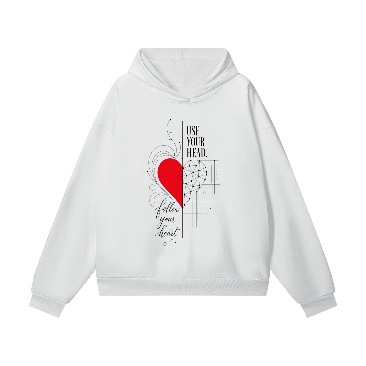 HEART hoodie — Cadence Studio Contrasts Collection
