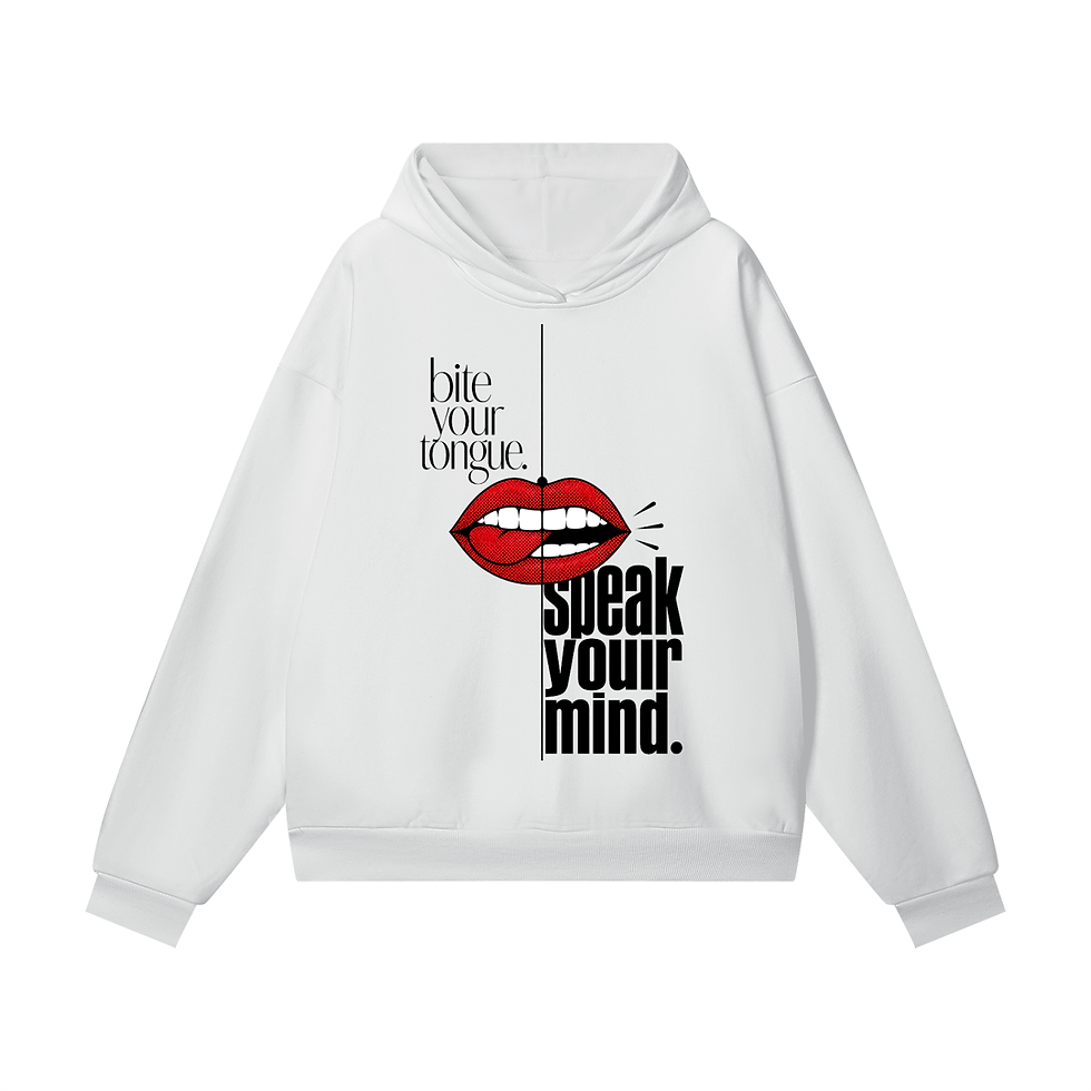 SPEAK hoodie — Cadence Studio Contrasts Collection