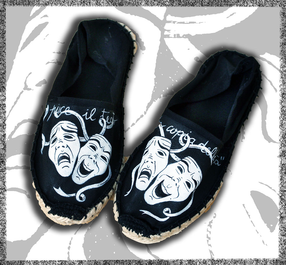Dipinto a mano su espadrillas