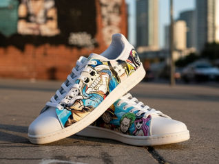 adidas personalizzate con dipinto a mano