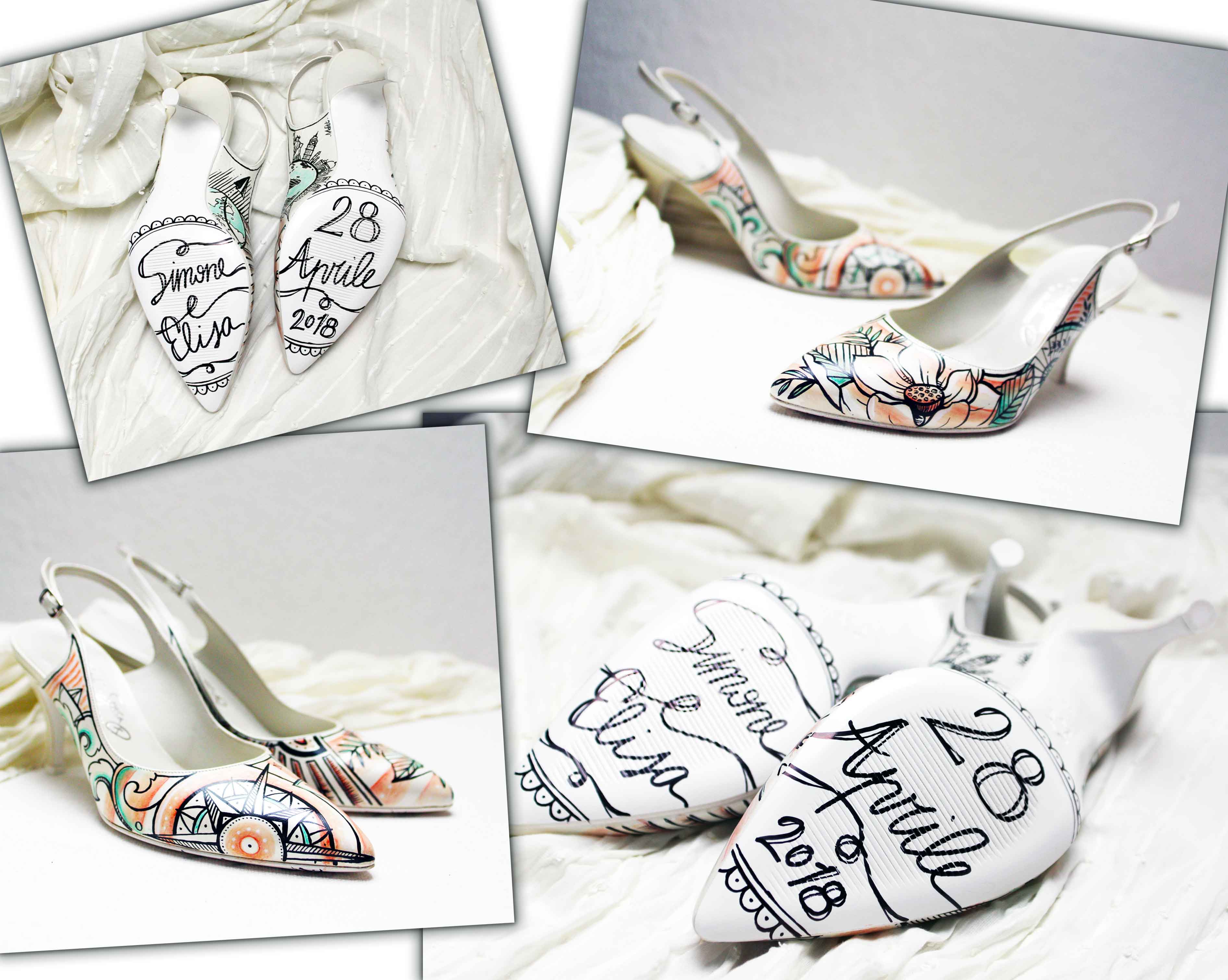 converse da sposa personalizzate