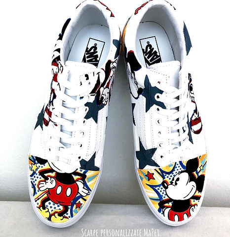 Vans Authentic Custom Mickey Mouse
