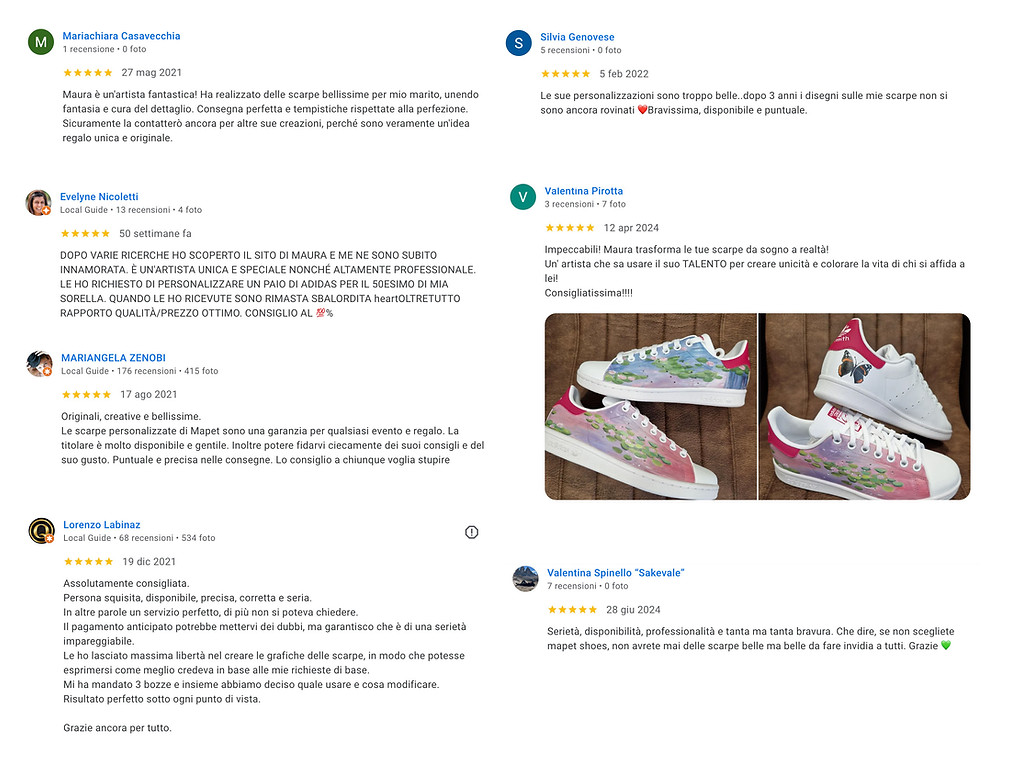 recensioni scarpe personalizzate MaPEt Shoes 